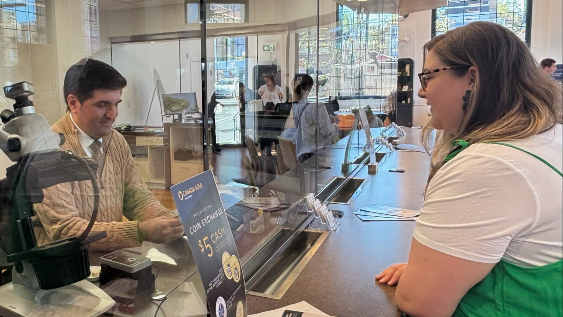 Customer at Canada Gold Vancouver Flagship