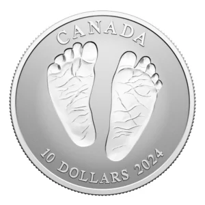 10 Dollars 2024 Welcome to the World Canadian Silver Coin